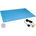 Desco Industries Inc Desco Statfree UC2„¢ 66327 Dissipative Dual Layer Rubber Mat Clean Pack 24"D x 36"W - Sky Blue 66327